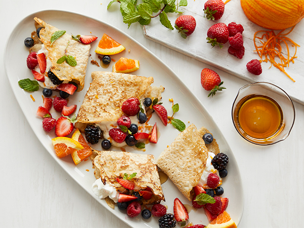 Triple Berry Maple Vegan Crepes - Maple from Canada