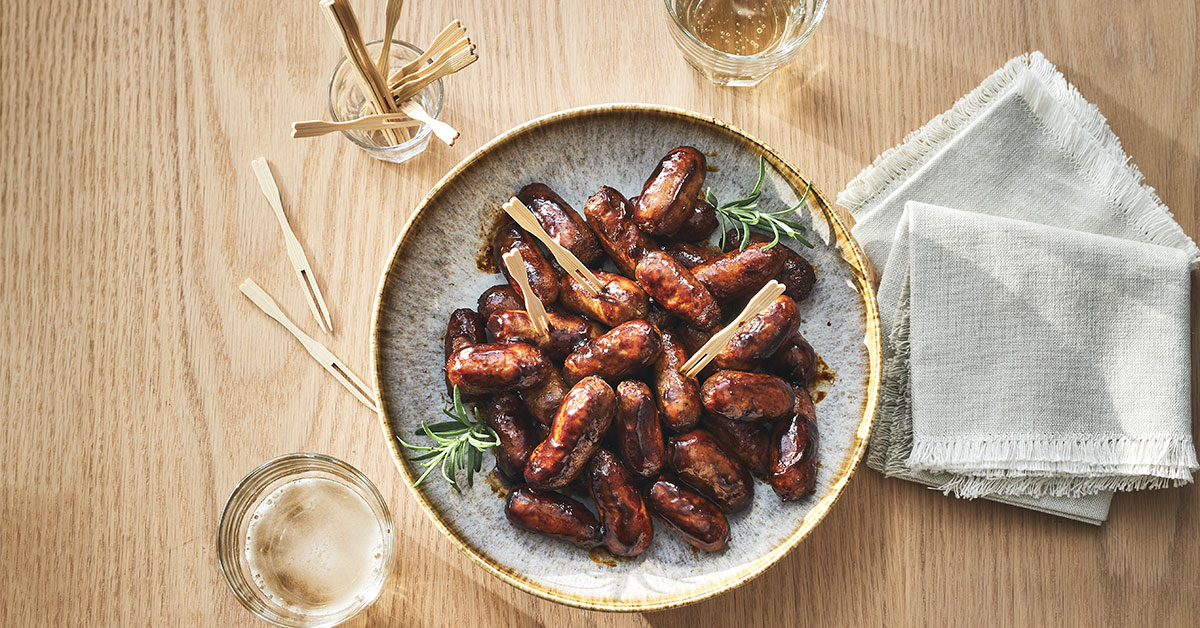 Maple Syrup and Ginger Cocktail Sausages - Maple from Canada