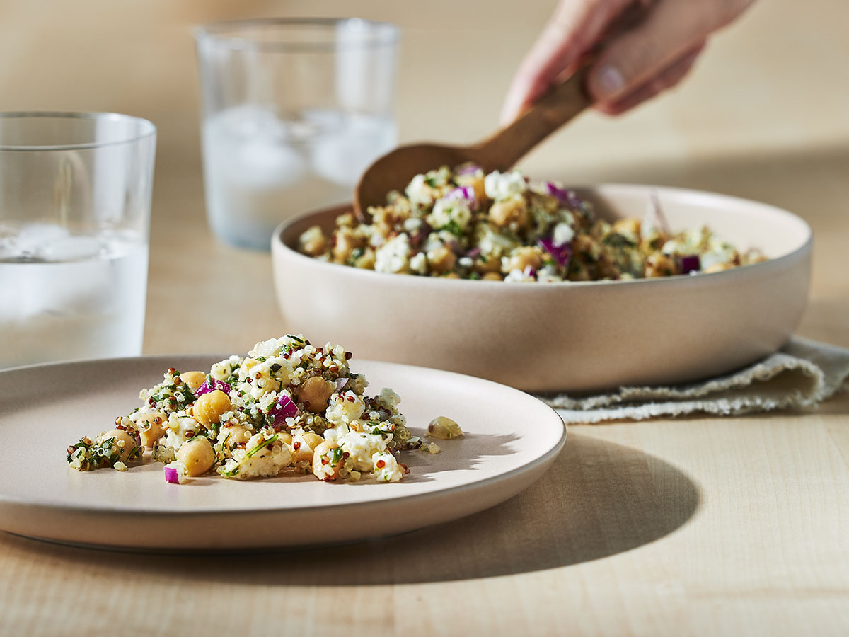 Maple-Flavoured Quinoa Salad with Feta and Mint - Maple from Canada