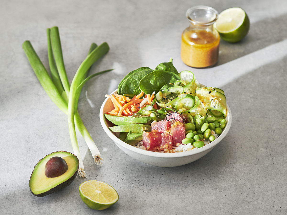 Tuna Poke Bowl with Maple Dragon Sauce - Maple from Canada