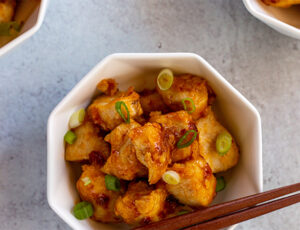 General Tso’s Chicken in Maple Chili Sauce