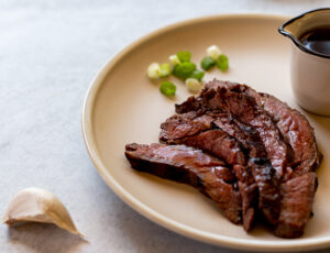 Japanese-Style Skirt Steak in Maple Teriyaki Marinade