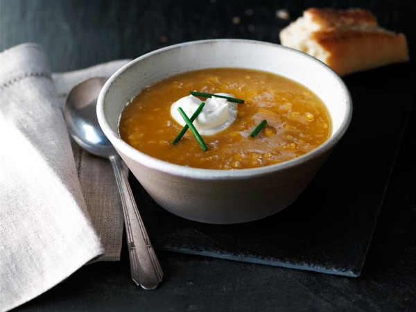 Maple Corn and Butternut Squash Soup