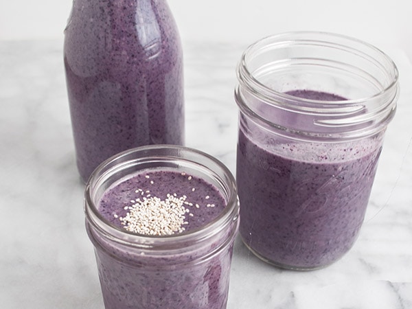 Maple, Blueberry and Almond Butter Smoothie