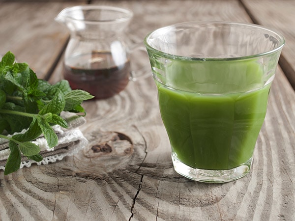 Maple Ginger Juice with Fresh Herbs