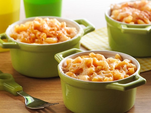 Steamed Macaroni and Cheese with Maple Butternut Squash