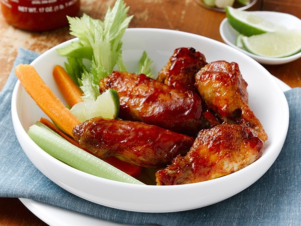 Spicy Maple Sriracha Chicken Wings