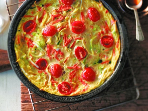 Crustless Maple Vegetable Quiche