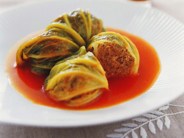 Cabbage Rolls with Maple Syrup