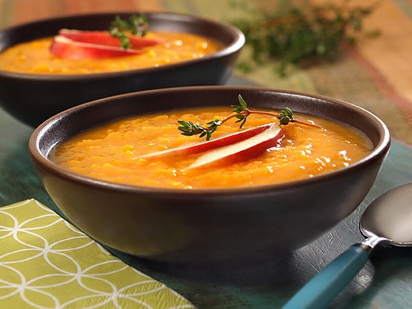 Maple Butternut Squash and Apple Soup