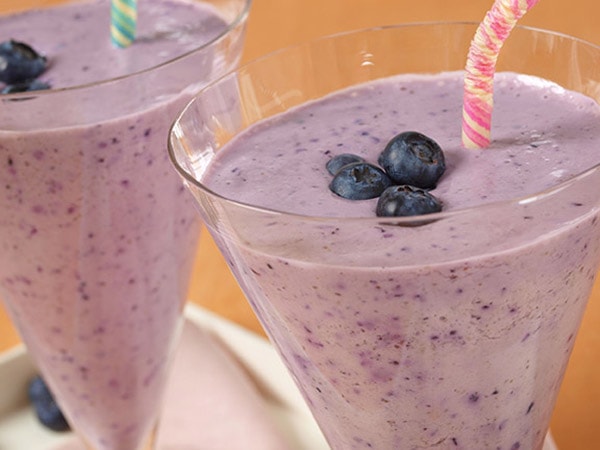 School Day Blueberry Milkshake