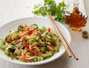 Saucy Rice Noodles &#038; Vegetables