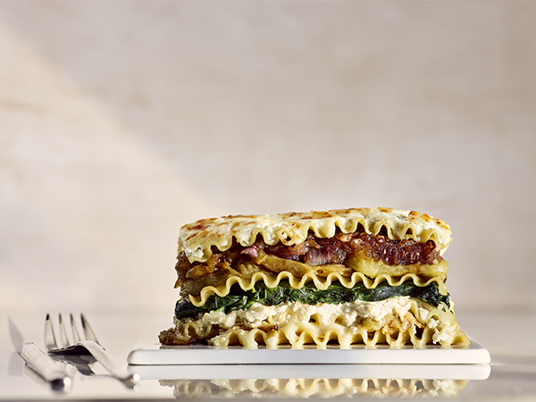 Vegetarian Lasagna with Maple Caramelized Onions - Maple from Canada