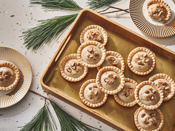 Maple Eggnog Tarts - Maple from Canada