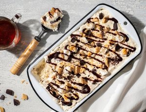 No-Churn Maple S’mores Ice Cream