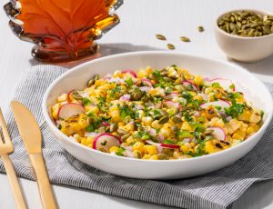 Grilled Corn Salad With Maple-Lime Dressing