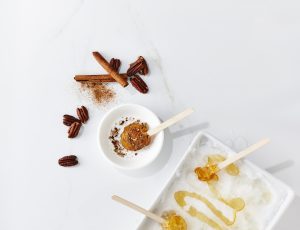 Maple Taffy and Cinnamon Pecans