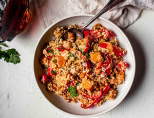 Roasted Squash Salad with Maple Tahini Dressing