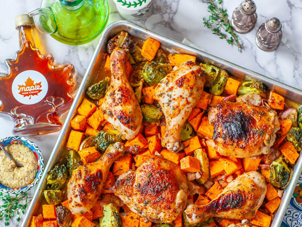 Maple Dijon Chicken Sheet Pan Dinner - Maple from Canada