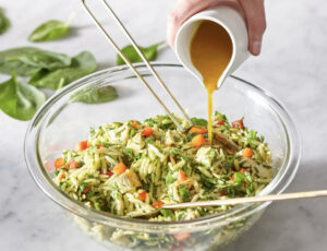 Maple-Turmeric Orzo and Chicken Salad