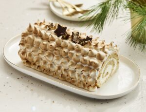 Maple Alaska Log Cake