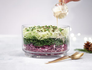 Layered Maple Cabbage Salad