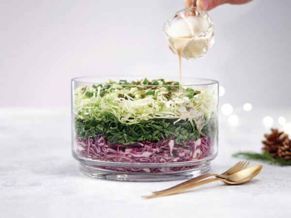 Layered Maple Cabbage Salad