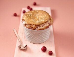 Maple Cranberry Soufflés