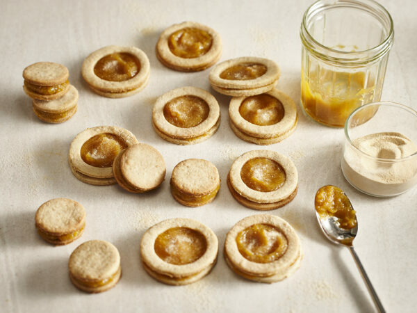 Maple-Peach Jam Cookies