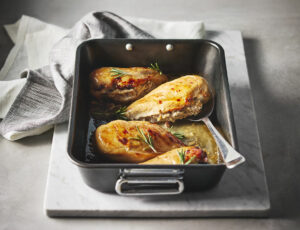 Stuffed Chicken Breasts with Maple Glaze
