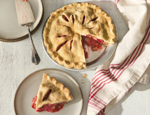 Maple Strawberry-Rhubarb Pie