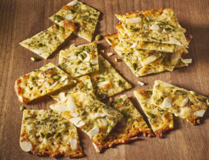 Maple and Mozzarella Tuile Crackers